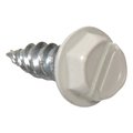 Totalturf 47711 7 x.5 in. Hex Washer Head Slotted Gutter Self-Piercing Screws, White TO2671938